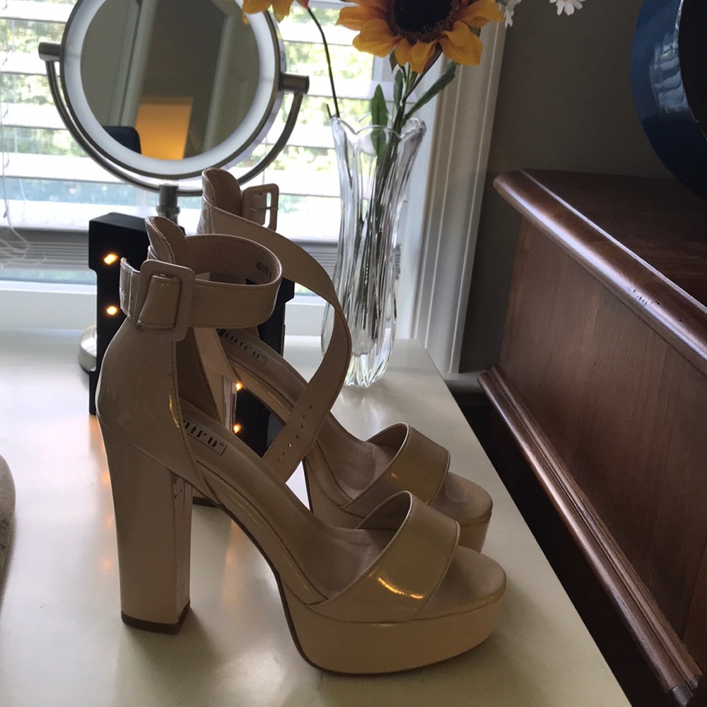 Nude high heels